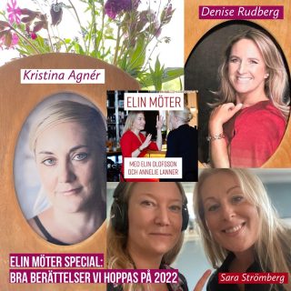 Lady Violet, Zlatan, Poirot, Ebba Andersson, Saul Goodman och Fridolina Rolfö – möjliga huvudpersoner i några av 2022 års bästa berättelser – hoppas vi! – när vi tittar framåt. Dessutom bjuder vi på guldkorn ur mötena med författarna Kristina Agnér, Sara Strömberg och Denise Rudberg, som släpper nytt under året – 🌵länkträd i min bio, med direktlänk till podden Elin möter! 🤠
#ElinMöter #FiktivaFikat
#kristinaagnér #saraströmberg 
#deniserudberg